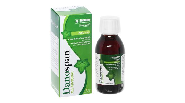 Siro Danospan trị viêm đường hô hấp cấp có kèm ho, viêm phổi mạn tính chai 100ml