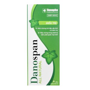 Siro Danospan trị viêm đường hô hấp cấp có kèm ho, viêm phổi mạn tính chai 100ml