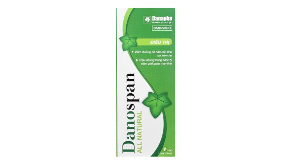 Siro Danospan trị viêm đường hô hấp cấp có kèm ho, viêm phổi mạn tính chai 100ml