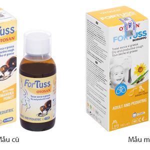 Siro ho ForTuss Otosan làm dịu cổ họng, giảm các triệu chứng ho chai 180g