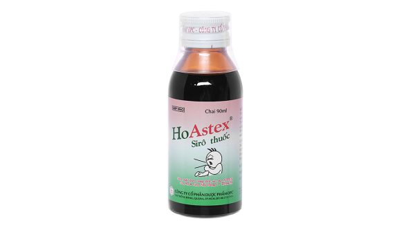 Siro HoAstex trị ho, giảm ho trong viêm họng, viêm phế quản, khí quản chai 90ml