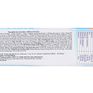 Siro dầu cá Omega Vit Plus+ tăng cường đề kháng, tốt cho não bộ và mắt chai 100ml