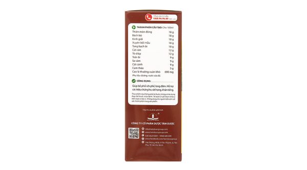 Siro Ong Nâu hỗ trợ giảm ho, bổ phổi chai 100ml