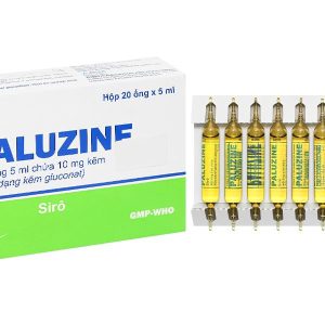 Siro Paluzine 10mg/5ml phòng ngừa và trị các trường hợp thiếu kẽm (20 ống x 5ml)
