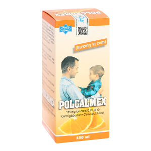 Siro Polcalmex vị cam bổ sung Canxi chai 150ml