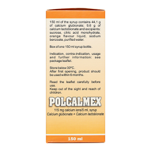 Siro Polcalmex vị cam bổ sung Canxi chai 150ml