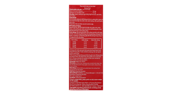 Siro Kan Imunoglukan P4H hỗ trợ tăng đề kháng cho bé chai 120ml