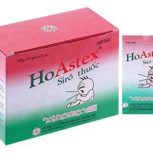 Siro HoAstex trị ho, viêm phế quản (30 gói x 5ml)