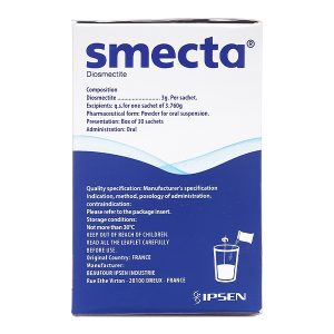 Bột pha hỗn dịch uống Smecta 3g trị các triệu chứng tiêu chảy cấp (30 gói x 3.76g)