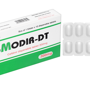 Smodir - DT 300mg trị nhiễm khuẩn (1 vỉ x 10 viên)