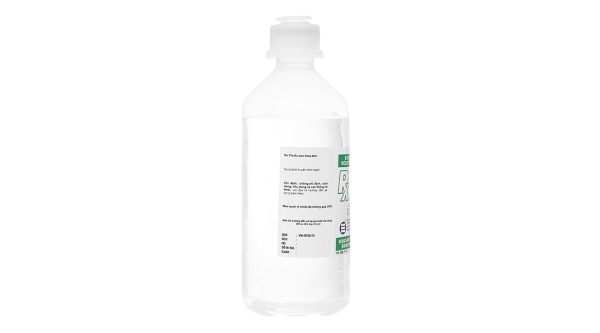 Dịch truyền 0.9% Sodium Chloride Solution Euro-Med bổ sung muối, nước chai 500ml