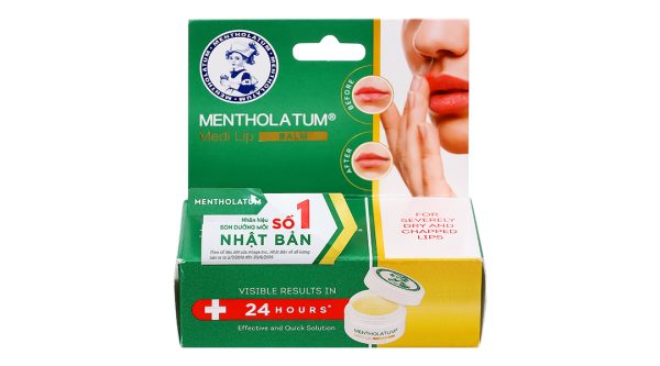 Sáp dưỡng môi Mentholatum Medi Lip Balm dành cho môi khô, nứt nẻ hũ 7g