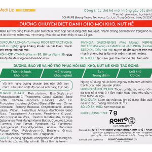 Sáp dưỡng môi Mentholatum Medi Lip Balm dành cho môi khô, nứt nẻ hũ 7g