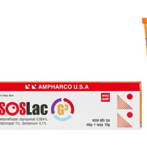 Kem bôi SOSLac G3 trị viêm da, nấm da tuýp 15g