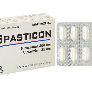 Spasticon điều trị bệnh não do chấn thương, đau nửa đầu (6 vỉ x 10 viên)