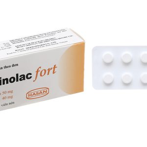 Spinolac Fort thuốc lợi tiểu trị tăng huyết áp, suy tim (5 vỉ x 10 viên)