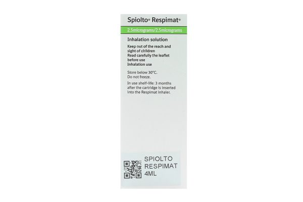 Dung dịch hít Spiolto Respimat 2.5mcg/2.5mcg trị tắc nghẽn phổi mãn tính bình 30 liều xịt