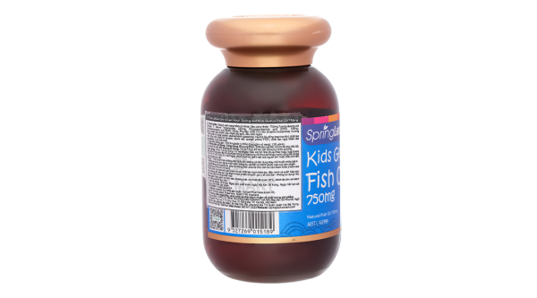 Dầu cá SpringLeaf Kids Genius Fish Oil 750mg bổ sung omega 3 cho bé lọ 120 viên