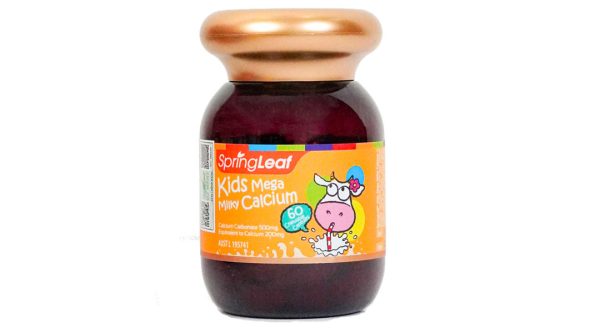 SpringLeaf Kids Mega Milky Calcium bổ sung canxi cho bé lọ 60 viên