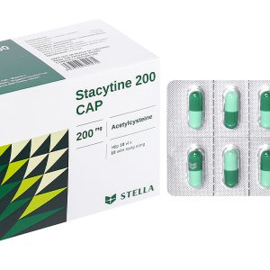 Stacytine 200 Cap tiêu nhầy trong bệnh lý hô hấp (10 vỉ x 10 viên)