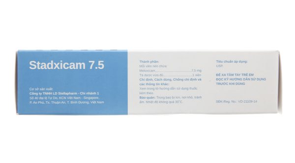 Stadxicam 7.5 trị viêm khớp dạng thấp (5 vỉ x 10 viên)