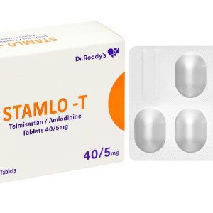Stamlo-T 40/5mg điều trị tăng huyết áp vô căn (4 vỉ x 7 viên)