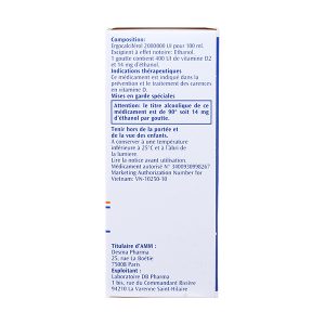 Dung dịch uống Stérogyl 2000000UI/100ml phòng và trị thiếu vitamin D chai 20ml