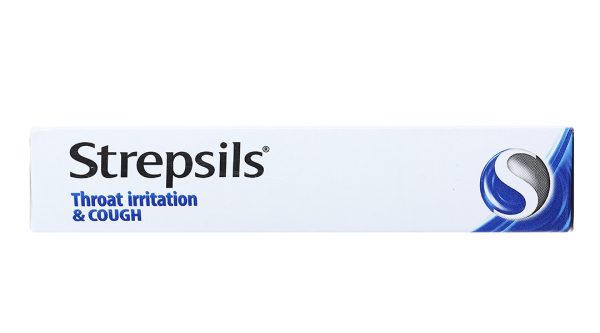 Viên ngậm Strepsils Throat Irritation & Cough 15mg sát khuẩn, tan đàm (2 vỉ x 12 viên)