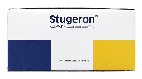 Stugeron 25mg trị rối loạn tuần hoàn não, say tàu xe (25 vỉ x 10 viên)