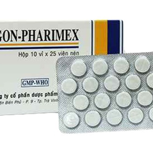 Stugon-Pharimex 25mg trị triệu chứng rối loạn mê đạo, phòng say tàu xe (10 vỉ x 25 viên)
