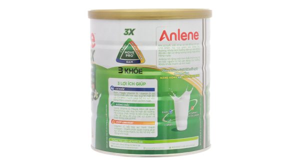 Sữa bột Anlene Gold 3X giàu Canxi cho người trên 40 tuổi hương vani (800g)
