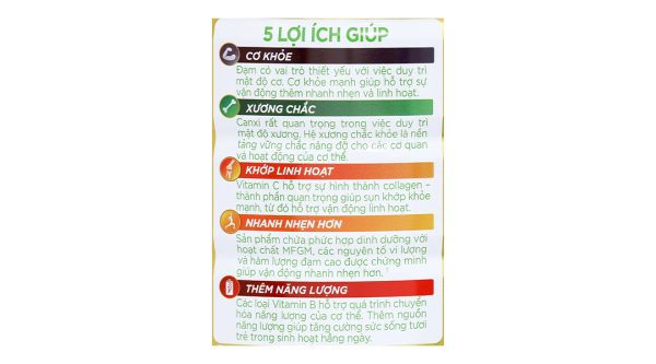 Sữa bột Anlene Gold 5X cải thiện hệ vận động cho người trên 40 tuổi hương vani (800g)