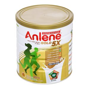 Sữa bột Anlene Gold 5X cải thiện hệ vận động cho người trên 40 tuổi hương vani (800g)