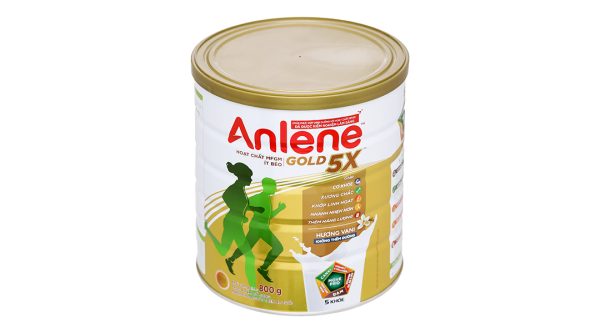 Sữa bột Anlene Gold 5X cải thiện hệ vận động cho người trên 40 tuổi hương vani (800g)
