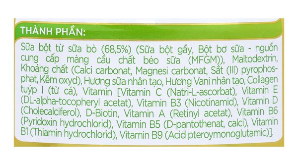 Sữa bột Anlene Gold 5X cải thiện hệ vận động cho người trên 40 tuổi hương vani (800g)