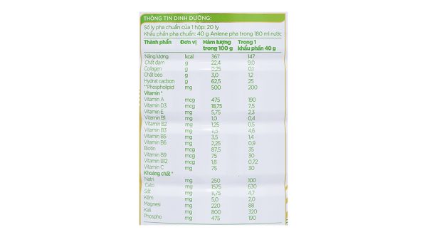Sữa bột Anlene Gold 5X cải thiện hệ vận động cho người trên 40 tuổi hương vani (800g)