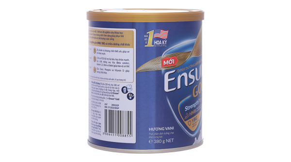 Sữa bột Ensure Gold Strengthpro phục hồi và tăng cường sức khỏe hương vani (380g)
