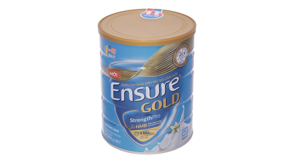 Sữa bột Ensure Gold Strengthpro tăng cường sức khỏe hương vani ít ngọt (800g)