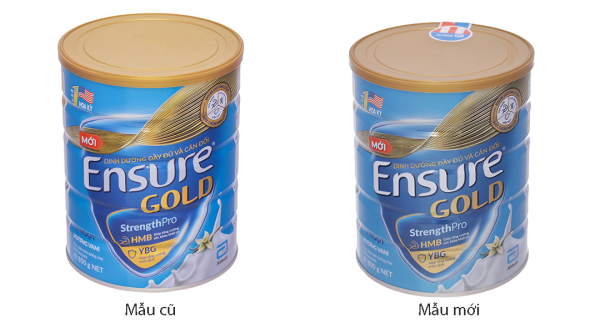 Sữa bột Ensure Gold Strengthpro tăng cường sức khỏe hương vani ít ngọt (800g)