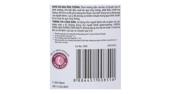 Sữa bột Glucerna bổ sung dinh dưỡng cho người tiểu đường hương vani (800g)