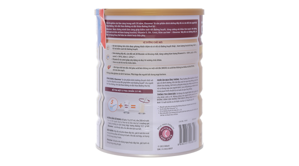 Sữa bột Glucerna bổ sung dinh dưỡng cho người tiểu đường hương vani (800g)
