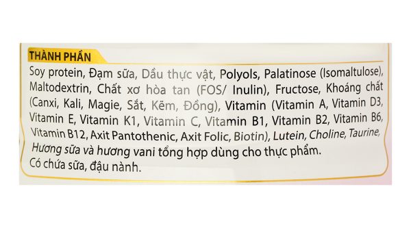 Sữa bột Gluvita Gold bổ sung dinh dưỡng cho người đái tháo đường (900g)