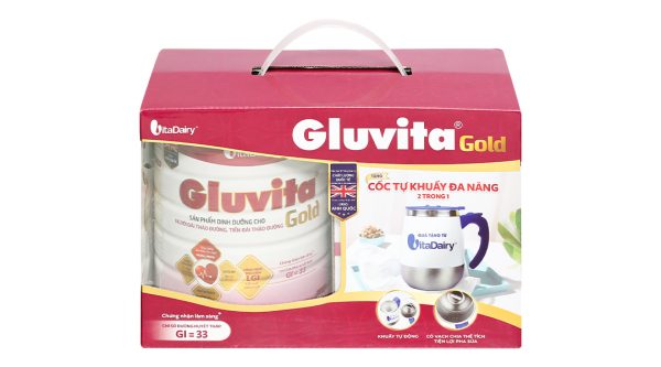 Sữa bột Gluvita Gold bổ sung dinh dưỡng cho người đái tháo đường (900g)
