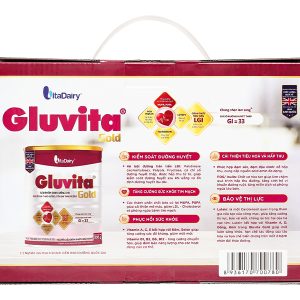 Sữa bột Gluvita Gold bổ sung dinh dưỡng cho người đái tháo đường (900g)