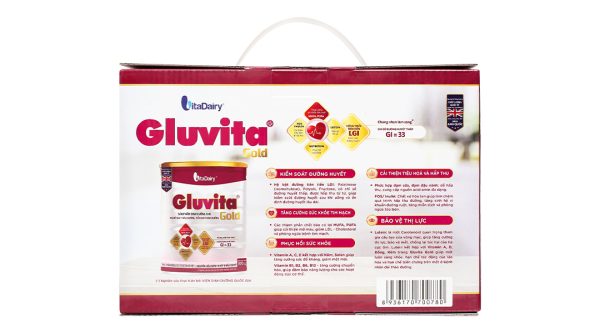 Sữa bột Gluvita Gold bổ sung dinh dưỡng cho người đái tháo đường (900g)
