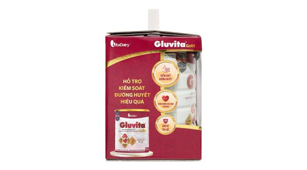 Sữa bột Gluvita Gold bổ sung dinh dưỡng cho người đái tháo đường (900g)