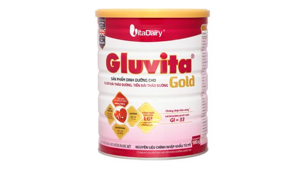 Sữa bột Gluvita Gold bổ sung dinh dưỡng cho người đái tháo đường (900g)