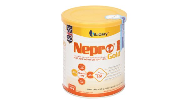 Sữa bột Nepro 1 Gold cho người bệnh thận tăng ure máu, dùng được cho đái tháo đường (400g)
