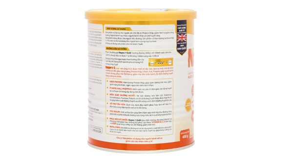 Sữa bột Nepro 1 Gold cho người bệnh thận tăng ure máu, dùng được cho đái tháo đường (400g)