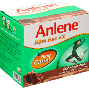 Sữa bột pha sẵn Anlene đậm đặc 4x cho người từ 19 tuổi hương socola (125ml)